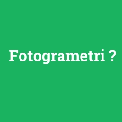 Fotogrametri