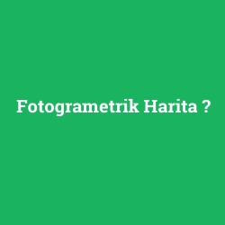 Fotogrametrik Harita