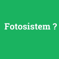 Fotosistem