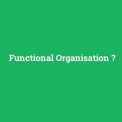 Functional Organisation