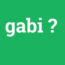 gabi foto galeri