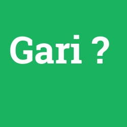 Gari foto galeri
