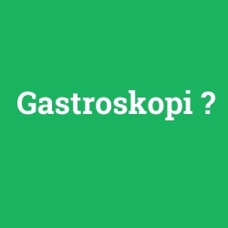 Gastroskopi