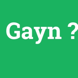 Gayn foto galeri