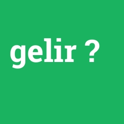 gelir