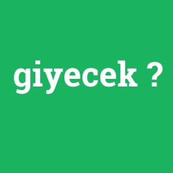 giyecek