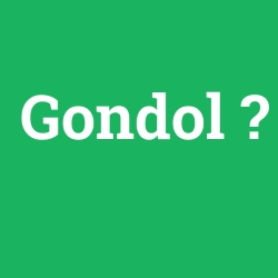 Gondol foto galeri