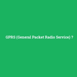 GPRS (General Packet Radio Service) foto galeri
