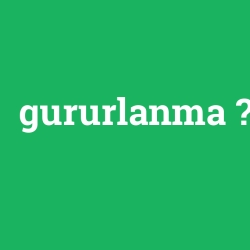 gururlanma