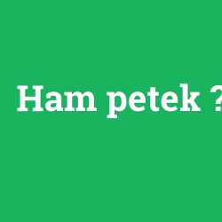 Ham petek