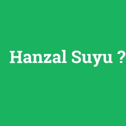 Hanzal Suyu