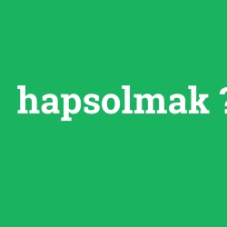 hapsolmak