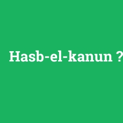 Hasb-el-kanun