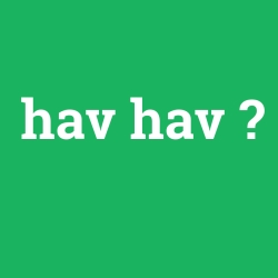 hav hav