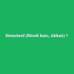 Hemolenf (Böcek kanı, Akkan)