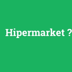 Hipermarket foto galeri