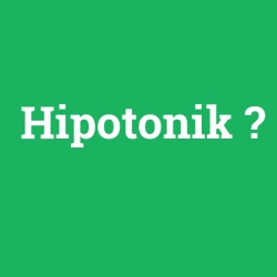 Hipotonik
