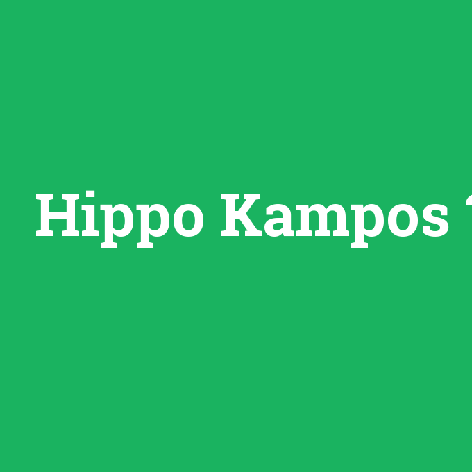 Hippo Kampos, Hippo Kampos nedir ,Hippo Kampos ne demek