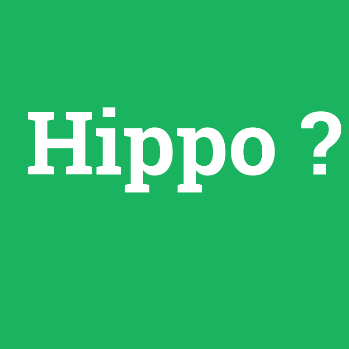 Hippo, Hippo nedir ,Hippo ne demek