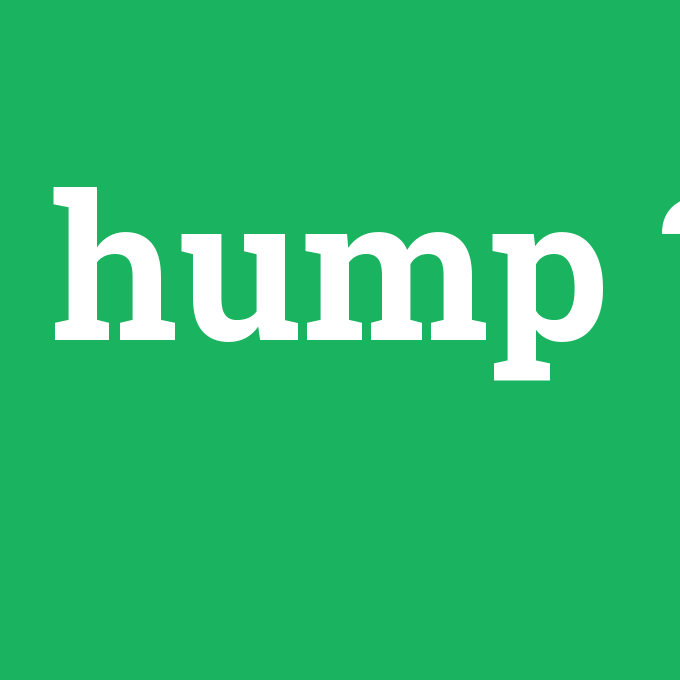 hump, hump nedir ,hump ne demek
