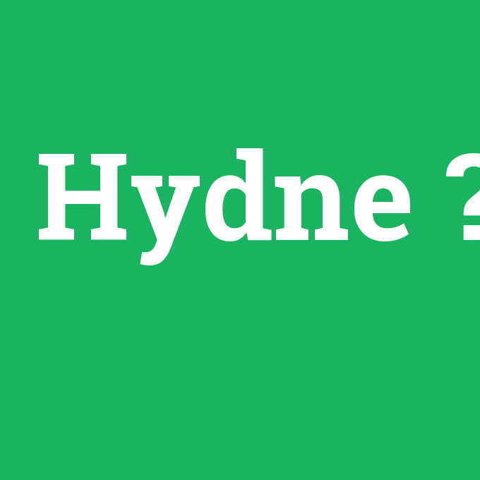 Hydne, Hydne nedir ,Hydne ne demek
