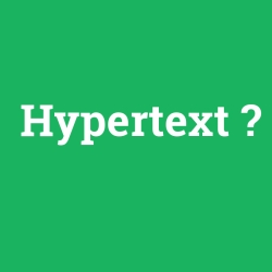 Hypertext