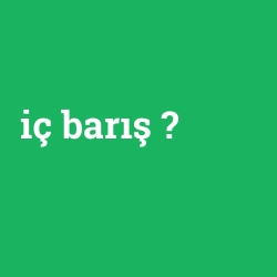 iç barış foto galeri
