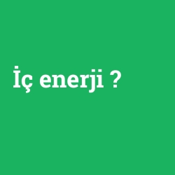 İç enerji