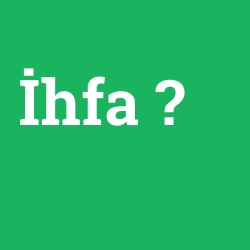 İhfa