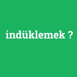 indüklemek