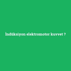 İndüksiyon elektromotor kuvvet