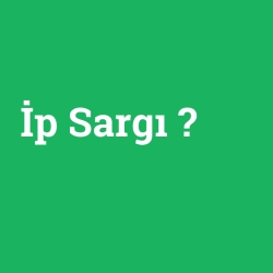İp Sargı