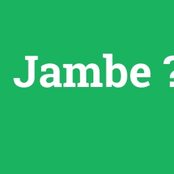 Jambe foto galeri