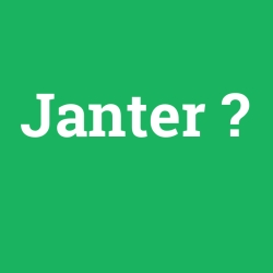 Janter foto galeri