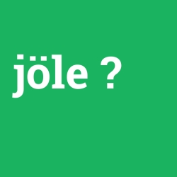jöle