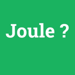 Joule foto galeri