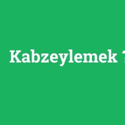 Kabzeylemek