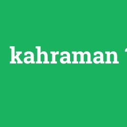 kahraman