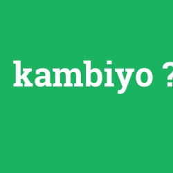 kambiyo