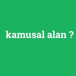 kamusal alan