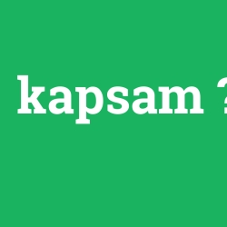 kapsam