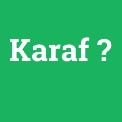 Karaf foto galeri