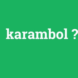 karambol foto galeri