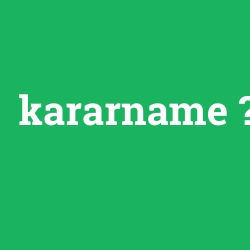 kararname