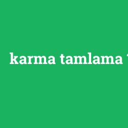 karma tamlama