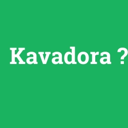 Kavadora