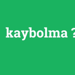 kaybolma