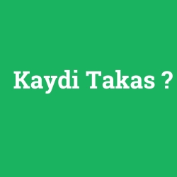 Kaydi Takas foto galeri
