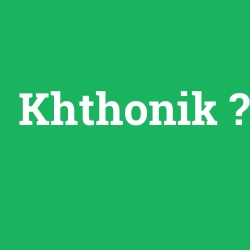 Khthonik