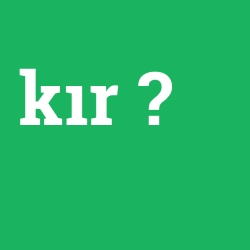 kır